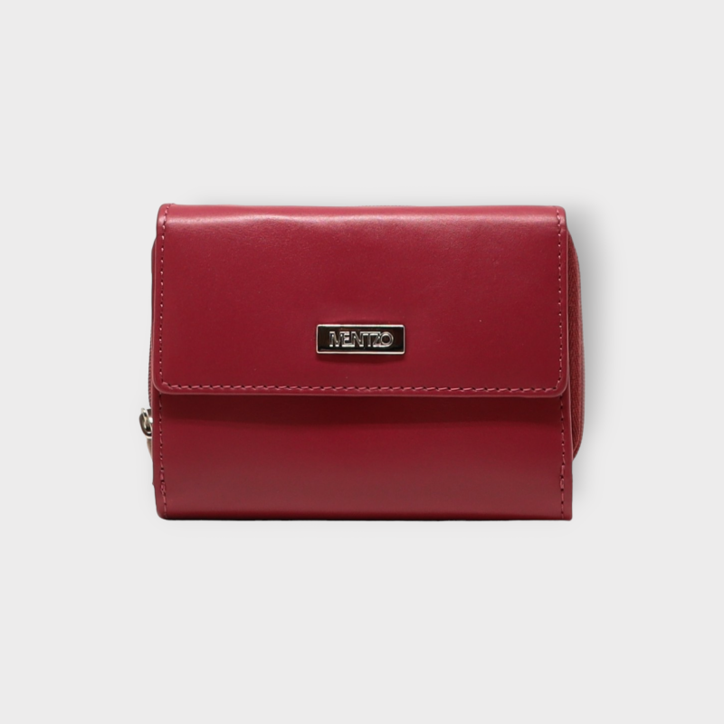 red genuine leather wallet...