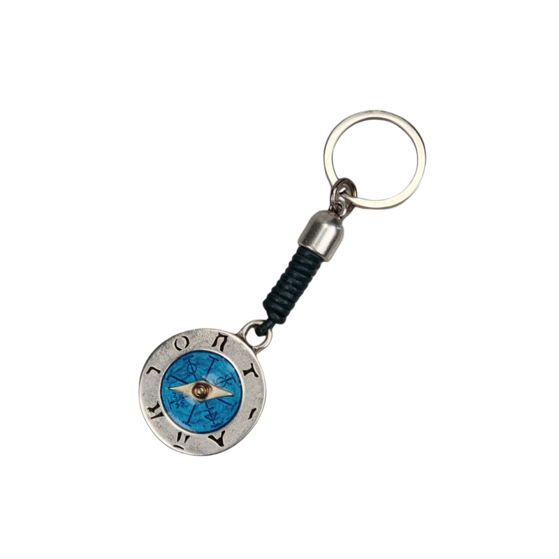 Enamel Keychain Compass KL6